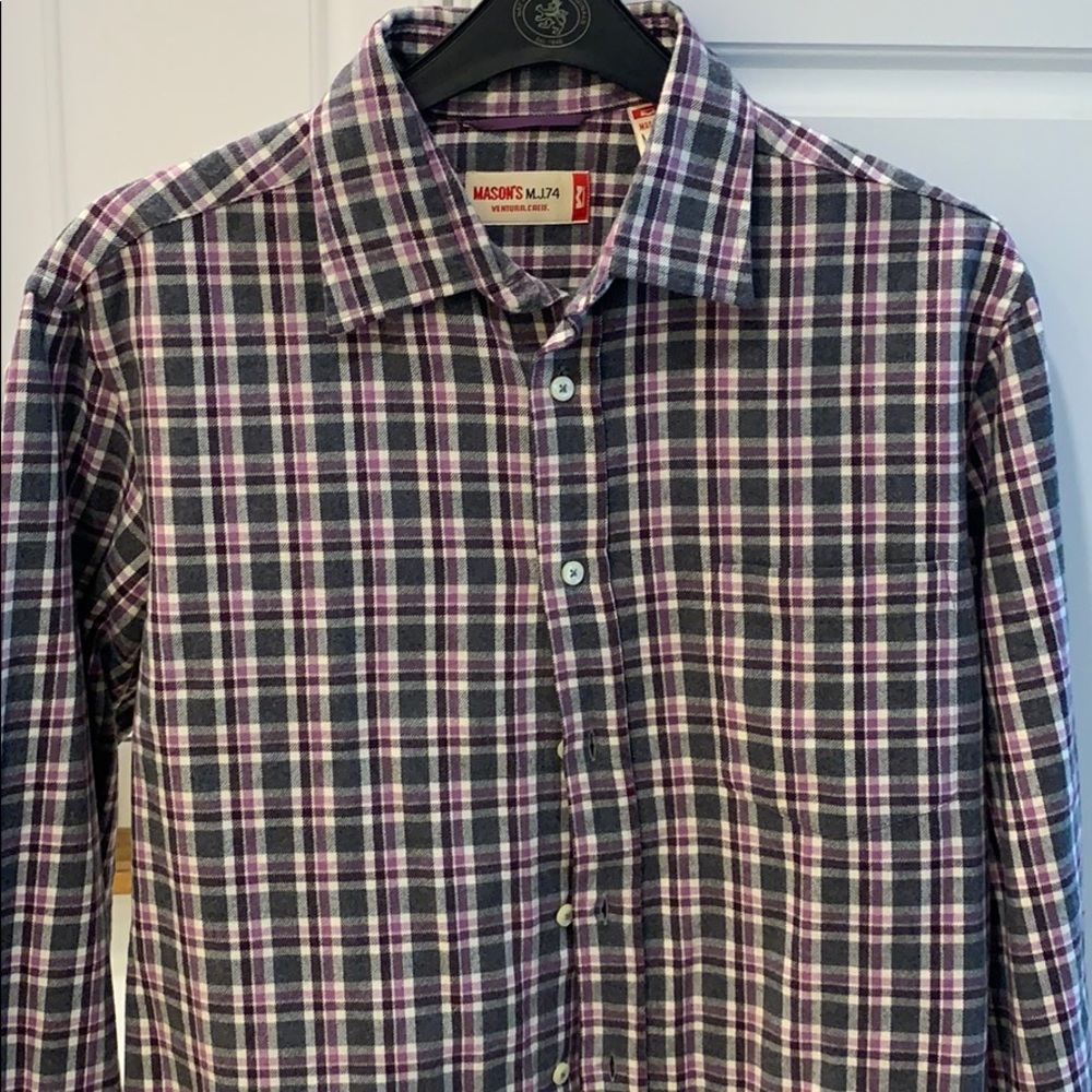 Button down Italian cotton flannel type shirt